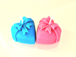 Sweet hearts with ribbon